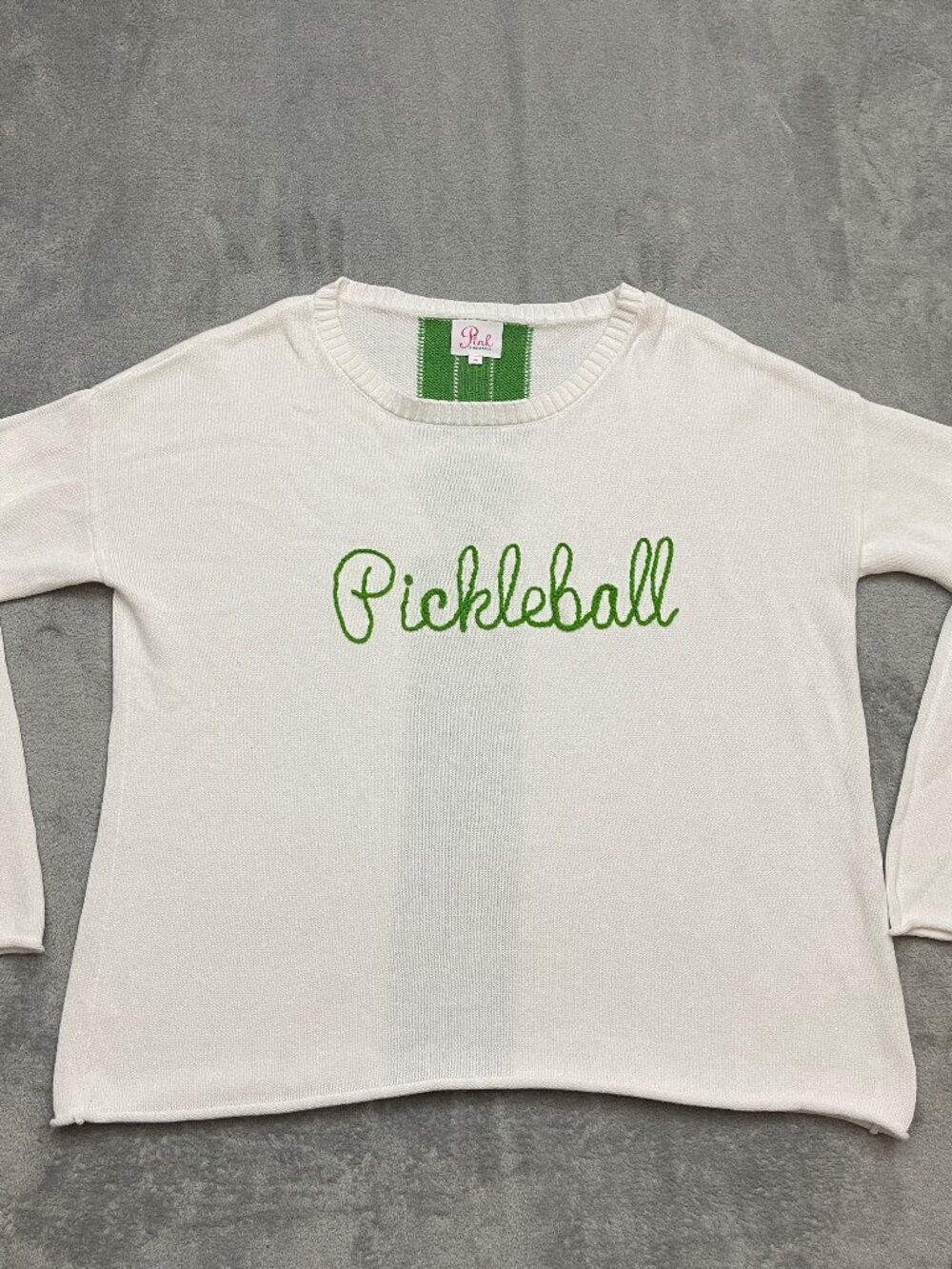 Pink Pineapple Pickleball Women's Spell Out Sweater Medium